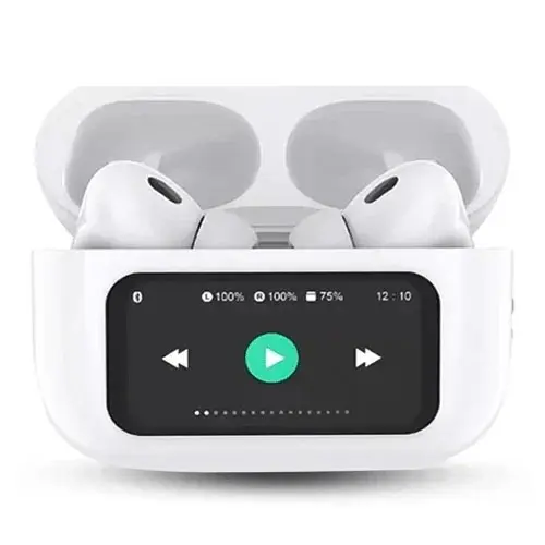V20 Touch Screen Lcd Earbuds With Touch Screen Wireless Earphones Random Color